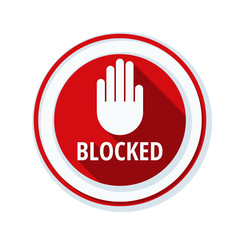 Blocked sign illustration