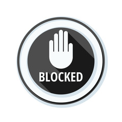 Blocked sign illustration
