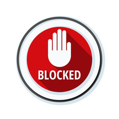 Blocked sign illustration