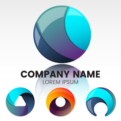 Modern Minimal Vector Logo for banner