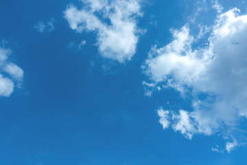Fototapeta na wymiar Blue sky and cloud scape. wide angle shot.