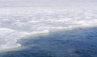 Ice on lake
