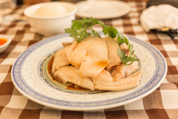 rice steamed with chicken soup in singapore