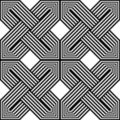 Design seamless monochrome geometric pattern