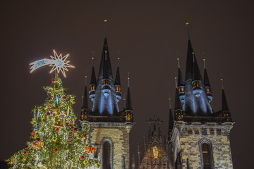 Obraz premium Christmas in Prague
