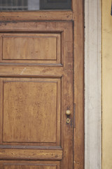 Old wood gate in Milano