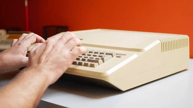 Typing on old computer