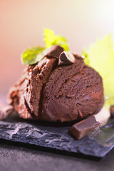glace au chocolat