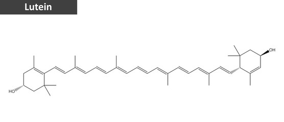 Molecular structure of Lutein