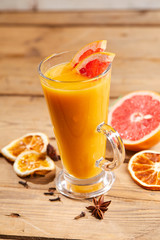 winter drink with orange