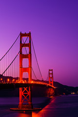 Fototapeta na wymiar The Golden Gate Bridge, San Francisco