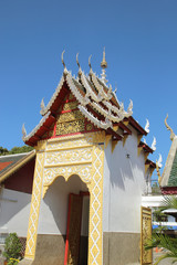 Naklejka premium The gateway to the temple in Thailand.