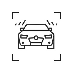 Transport linear vector icon. Trendy line illustration transport for website of delivery service.