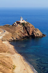 Fototapeta na wymiar Lighthouse San José (Cabo de Gata), Andalusia, Spain