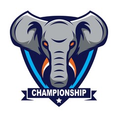 Elephant logo vector