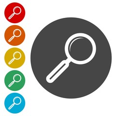 Search icon, Magnifying glass 