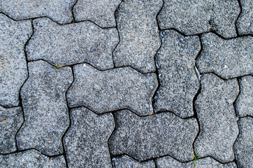 Background of garden paths of different texture
