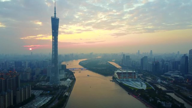 The scenery of Guangzhou in China
High altitude unmanned aerial vehicle, 4K, video