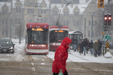 Toronto winter commute