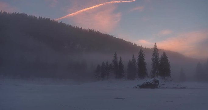 Caumasee lake near Flims in Grisons, Switzerland