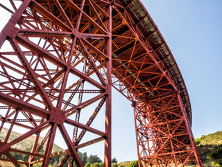 Golden Gate Bridge structure - San Francisco, California, CA, USA