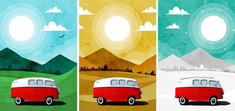 Viajar en caravana, furgoneta, camping