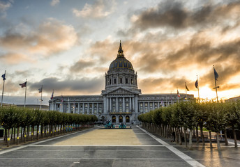 San Francisco City Hall Civic Center - San Francisco, California, CA, USA