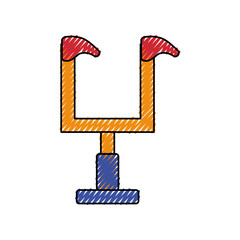 american football goal icon
