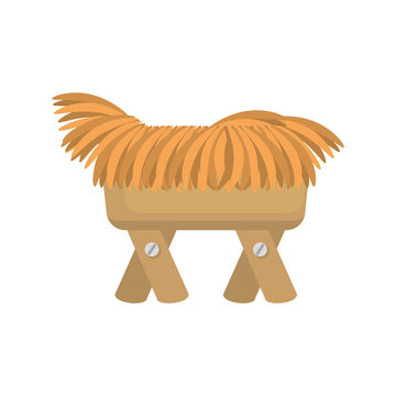recommend clip art: cradle of straw isolated icon vector illustration design