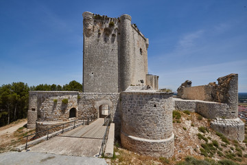 Fototapeta na wymiar Castle of Iscar in Valladolid, Spain