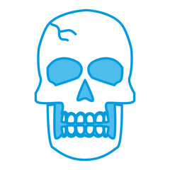 Human skull symbol icon vector illustration graphic design