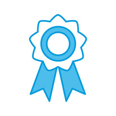 Award ribbon symbol icon vector illustration graphic design