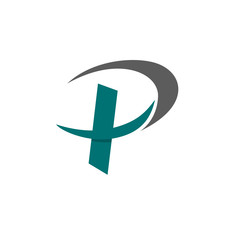 Obraz premium modern p t business logo
