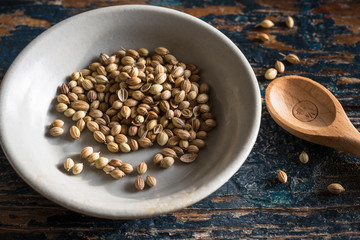 Coriander Seeds in a Bowl