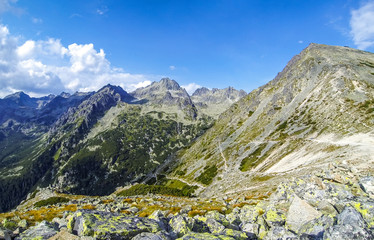 Fototapeta na wymiar Picturesque summer view of High Tatras mountains, Slovakia