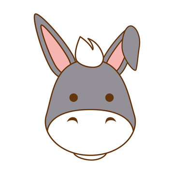 cute mule character icon vector illustration design