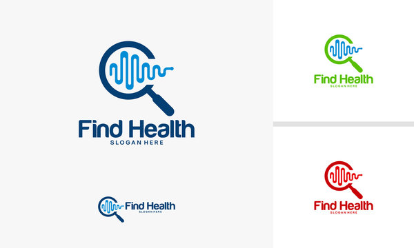 Find Health logo designs concept, Health Research logo template vector