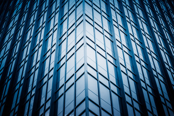 detail shot of modern business buildings in city