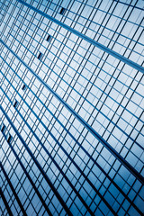 detail shot of modern business buildings in city