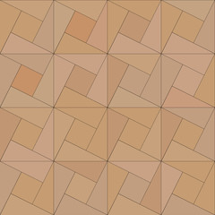 Abstract Brown Square Background, Bricks, Planks, Triangle, Square 