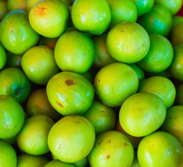 Unripe citrus fruits. Products of Asian cuisine