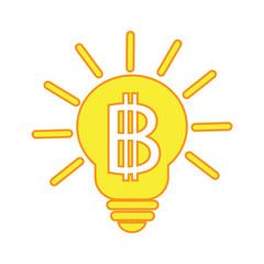 Blockchain Bitcoin Crypto currency sign icon
