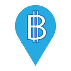 Blockchain Bitcoin Crypto currency sign icon