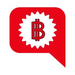 Blockchain Bitcoin Crypto currency sign icon