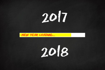 Fototapeta na wymiar New Year Loading 2018 