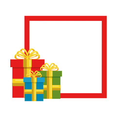 gifts presents isolated icon vector illustration design