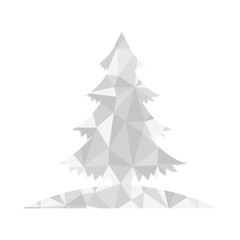 merry christmas ice pine tree vector illustration design