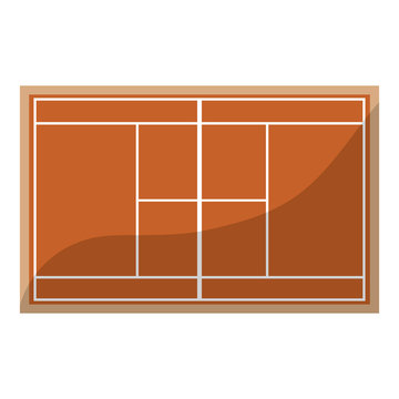 tennis court topview   icon image vector illustration design 