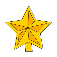 star decorative isolated icon vector illustration design