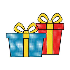 gifts presents isolated icon vector illustration design